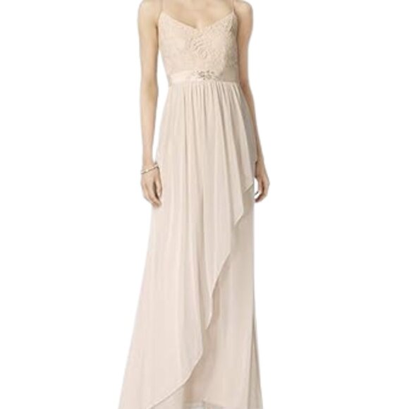 Adrianna Papell Blush Lace Bodice Gown – Size 8 (US) - Picture 2 of 7